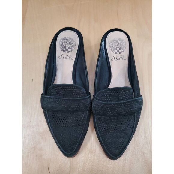Vince Camuto Shoes - Vince Camuto Black Textured Flats